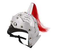 NOLITOY Silver Chinese Ancient Helmet Knight Costume for Boys and Realistic Historical Soldier Headgear for Stage Halloween Role-playing and Photo Shoots