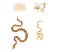 NOLITOY Simulation Life Cycle Model Snake Lightweight PVC Educational Reptile for Biology Learning Cognitive Kit Natural Science Exploration