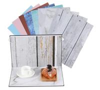 NOLITOY Small Food Photography Backdrop Kit with Clips and Carry Bag Portable Tabletop Photo Background for Mini Product Shoots Complete for Effortless Creative Branding and Stable Setup