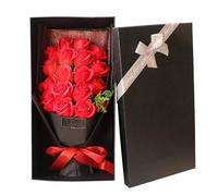 NOLITOY Soap Rose Bouquet Soap Roses Flowers Decorative Bouquet for Birthday Artificial Flower