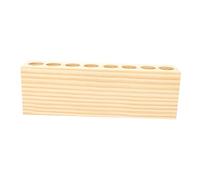 NOLITOY Solid Wood Lipstick Organizer Rack Desktop Holder 1-tier Natural Wood Lipstick Stand Cosmetic Storage for Makeup and Perfume Display