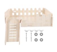 NOLITOY Solid Wood Platform for Hamster Guinea Pig Cage Hamster Climbing Ladder DIY Landscape Supply Toy Bite-resistant Platform Toy for Pet