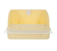 NOLITOY Spacious Rabbit Litter Box with Splashproof Design for Small Pets Versatile Potty Trainer for Rabbits Chinchillas Guinea Pigs Hamsters and Ferrets Large Cage Toilet Tray for Toilet