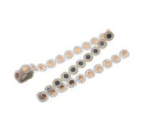 NOLITOY Sparkle Rhinestone Tape Hotfix Glass Ribbon DIY Crafts High Temperature Resistant for Wedding Dress Veil Belt Decoration Easy Cut Self-Adhesive Bling Wrap