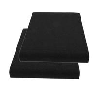 NOLITOY Speaker Isolation Pads Set of 2 High-density Acoustic Isolation Sponge Cushions 33x27x4cm Soundproof Shock Absorbing Anti-slip Pads for Studio Monitors and Subwoofers