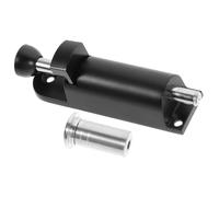 NOLITOY Spring-Loaded Door Latch with Thickened Spring Automatic Rebound Barrel Bolt for Sliding Revolving Doors and Windows Anti-pry Design Black Small Versatile Home Fastening