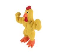 NOLITOY Squeaky Chicken Dog for Medium Dogs Silicone Muscle Chick Chew Interactive Fun Pet Plaything with Unique Muscle Chicken Design for Active Play and Engaging Squeaky Sounds