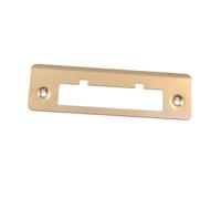 NOLITOY Stainless Steel Door Lock Plate with Unique Strike Design for Home Use Durable Yellow Door Frame Guide Easy Installation with Two Screws Lightweight and Portable Security