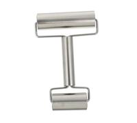 NOLITOY Stainless Steel Dual-Head Rolling Pin Non-Stick Dough Roller for Even Pizza Bread Pastry Crusts Multipurpose Baking Tool for Home Bakers and Kitchen Use