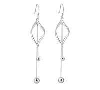 NOLITOY Sterling Silver Long Pendant Earrings Stylish Women S Simple Drop Jewelry Lightweight Dangle Earbob for Daily Wear and Special Occasions