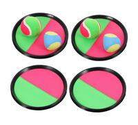 NOLITOY Sticky Catch Ball Paddle with Paddles Hard Balls Toss and Catch Game for Outdoor Garden Beach Play Enhances Hand Eye Coordination and Parent Interaction