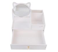 NOLITOY Storage Box for Cosmetics and Jewelry Desktop Makeup Organiser Narrow Design for Dressing Table