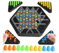 NOLITOY Strategic Chain Chess Game for Players Portable Plastic Board for Family Night Multiplayer Intellectual Challenge Enhancing Logic and Communication Skills