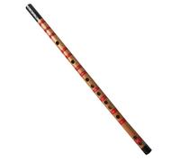 NOLITOY Student Wooden Flute in C Key, Portable Introductory Bamboo Flute for Beginners, Traditional Chinese Wind Instrument for Music Learning and Practice