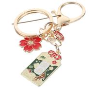 NOLITOY Sturdy Alloy Japanese Style Keychain Pendant, Feng Shui Bag Charm Buckle, Portable Good Luck Pendant for Women and