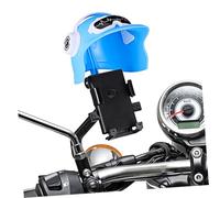 NOLITOY Sunshade Bike Phone Holder with Rear Mirror Clamp Adjustable Motorcycle Phone Mount Stand for Secure Grip and Navigation Compatible with Smartphones and Motorbikes