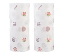 NOLITOY Super Absorbent Oil Absorption Paper Napkins Tear Resistant 2 Rolls Reusable Kitchen Roll Paper Made of Wood Pulp for Covering and Craft Projects