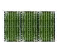 NOLITOY Table Cloth Wipe Clean: 3pcs Football Table Runner Green Tablecloth Waterproof Tablecloths Rectangular Soccer Field Sports Themed Party Decorations for Birthday and Sports Event Use