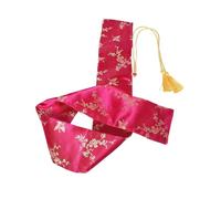 NOLITOY Taichi Sword Bag Silk Carrying Pouch with Butterfly Pattern, 53 Inch Martial Arts Sword Storage Case with Tassel for Tai Chi and Fencing Equipment