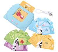 NOLITOY Talking Flash Cards Learning for Use Educational Bilingual Reading Machine for Preschool Early Language Development and Knowledge Enlightenment