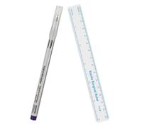 NOLITOY Tattooing Eyebrow Pen with Plastic Ruler for Precise Positioning and Marking, Fine 0.5mm Tip for Accurate Eyebrow Mapping at Beauty Salons and Tattooing Shops