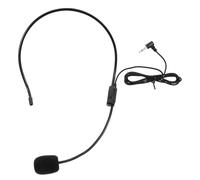 NOLITOY Teacher Microphone Headset Sponge Material Clear Sound for Lectures Conferences Guided Tours Stable Wired Connection Black