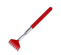 NOLITOY Telescoping Stainless Steel Back Scratcher with Wide Rake Head Retractable Massager for Itching Relief at Home and Travel Lightweight Compact Stick for Men Women