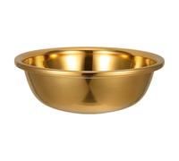 NOLITOY Thickened Large Stainless Steel Mixing Bowl Multipurpose Kitchen Basin for Vegetable Washing Dough Making Fruit Storage Household Stainless Basin in Gold