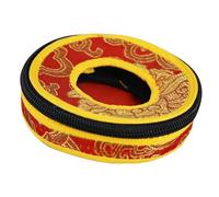 NOLITOY Tibetan Meditation Bell Pouch Tear-resistant Storage Bag with Zipper Closure for Hand Bells and Tingsha Cymbals Medium Premium Craftsmanship Random Color Pattern Random Color