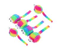 NOLITOY Toys, Mouse Plush Filled with Catnip 6pcs Cat Interactive Comfortable Touch for Indoor Cats Kitten Toys for Pet Entertainment and Play