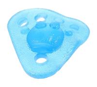 NOLITOY Tpr Triangular Finger Resistance Ball for Hand Grip Training, Soft Blue Tpr Stress Ball for Finger Stretching and Forearm Strengthening Exercise