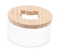 NOLITOY Transparent Acrylic Hamster Sand Bath Box with Cover Small Pet Bath Tub and Hideout Creative Sand Bathing Environment for Dwarf Hamsters and Small Pets Easy to Clean and Stylish