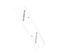 NOLITOY Transparent Acrylic Parallel Ruler with Pull Design for Navigation High Precision Nautical Charting Tool Consistent Angle Drafting Instrument for Surveying and Mapping