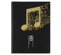 NOLITOY Transparent Music Document Folder Lightweight Portfolio Organizer with Loose-Leaf Pages for Choirs Students and Musicians