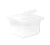 NOLITOY Transparent Reptile Breeding Box Plastic Terrarium with Full Observation Window for Lizards Spiders and Corn Snakes Moisture Resistant Enclosure for Practical Pet Feeding and