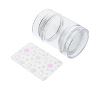 NOLITOY Transparent Silicone Nail Art Stamper with Dual-ended Butterfly Pattern Plates and Scraper Clear Jelly Stamper for Precise Nail Polish Stamping and Elegant Manicure Designs