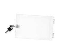NOLITOY Transparent Thermostat Lock Box with Key for Wall-Mounted Ac Control Clear Protective Cover Guard Secure Thermostat Safety Cover with Easy Installation and Visibility for