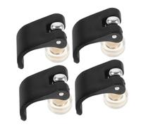 NOLITOY Trekking Pole Lock Buckles and Climbing Clip Nut Set, Universal Mountaineering Pole Replacement Parts External Flip Lock, 4 Sets for Hiking, Camping, and Outdoor Walking Accessories