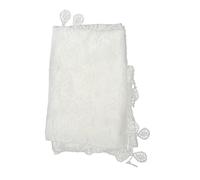 NOLITOY Triangle Lace Mantilla Veil Scarf for Elegant Polyester Triangle Shawl with Fringed Lace Edge Lightweight Catholic Mass Accessory Stylish Wrap for Dresses and Skirts