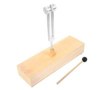NOLITOY Tuning Fork Set for Stress Reduction and Mallet Hammer Improved Focus Aluminum Alloy with Wooden Resonance Box and Balance Exercises, Resistant to Crack Musical Instrument