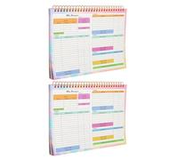 NOLITOY Undated Financial Organizer Book 2pcs B5 Size Weekly Expense Tracker and Budget Notebook for Home Accounts and Expense Ledger Management