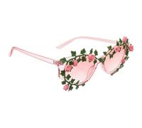 NOLITOY Unique Flower Sunglasses for Women and Men, Funky Plastic Frame with Modern Sleek Style, Long-term Use Novelty Sunglasses for Parties and Festivals