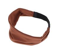 NOLITOY Unisex Stretchy Sports Headband Moisture-wicking Sweatband for Running Cycling Yoga Daily Workouts Soft Wide Design Multiple Colors Roasted Brown