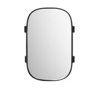 NOLITOY Universal Car Sun Visor Mirror with Straps, High Definition Cosmetic Vanity Mirror for Vehicle Makeup, Suitable for Car Interior Sun Shield Accessories Random Color