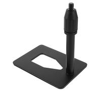 NOLITOY Universal Microphone Desktop Stand Rectangular Metal and Mic Desk with Base, Space-saving Design Enhanced Comfort, Compact Holder for Table Or Live Streaming Singing