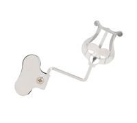 NOLITOY Universal Sheet Music Stand Strong Durability and Portable Iron Construction in Silver, Practical Music Note Clip for Orchestral Instruments and Outdoor Performances