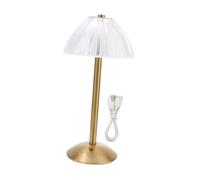 NOLITOY USB Rechargeable Mushroom Table Lamp Dimmable LED Bedside Light for Romantic Candlelight Dinners Parties and Ambient Home Decor