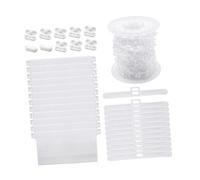 NOLITOY Vertical Blind Accessories Repair Kit Plastic Connectors Chain Links Bottom Weights Hangers for Indoor Vertical Blinds Replacement Curtain Parts Maintenance