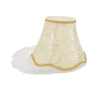 NOLITOY Victorian Vintage Embroidery Lamp Shade with Handmade Tassels European Bohemian Fabric Lampshade for Table and Floor Lamps Soft Light Diffuser for Bedroom Decor and Party Ambiance