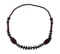 NOLITOY Vintage Boho Coconut Shell Beaded Necklace Lightweight Hypoallergenic Wooden Jewelry for Women Summer Beach Luau Party Statement Accessory